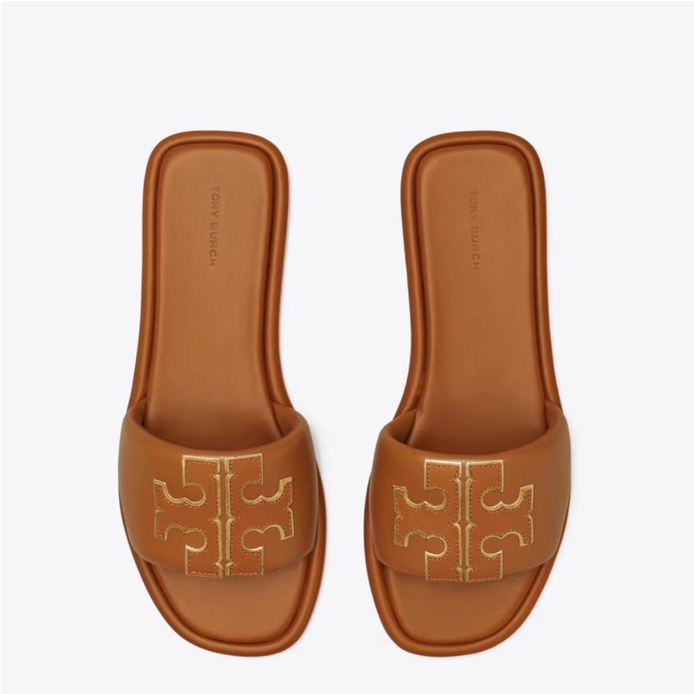 Tory Burch DOUBLE T SPORT SLIDE size 10